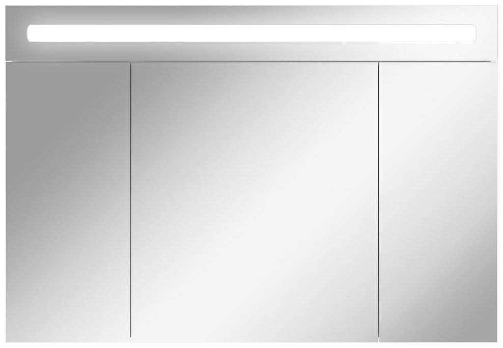 Шкаф зеркальный навесной KABINKA.KZ DV8013HZ, 107.2x14.8x72 см, белый