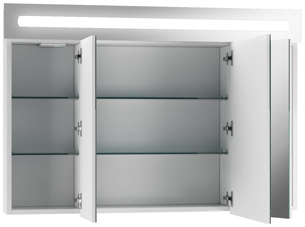 Шкаф зеркальный навесной KABINKA.KZ DV8013HZ, 107.2x14.8x72 см, белый купить,NaN