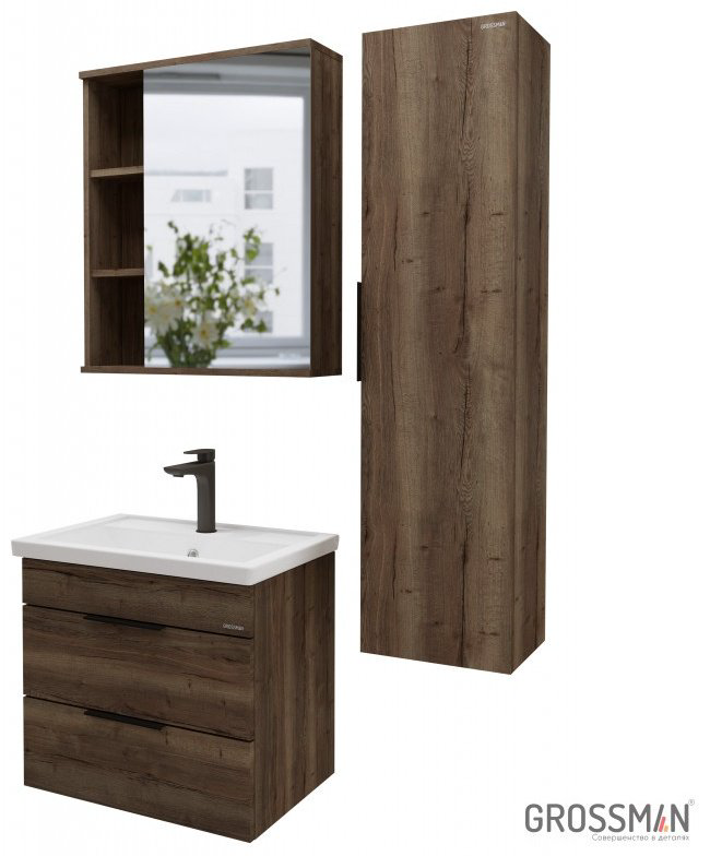 Grossman "ФОРТА-60 см", 60x16x70 см, темно-коричневый купить,NaN