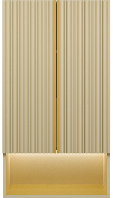 Шкаф навесной Brevita VEG-08060-031, 60x30.4x110 см, светло-коричневый