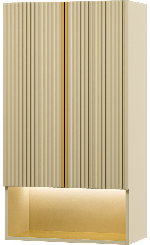 Шкаф навесной Brevita VEG-08060-031, 60x30.4x110 см, светло-коричневый