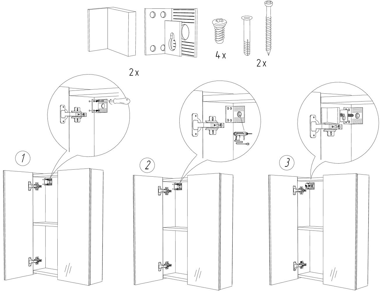 Шкаф навесной KABINKA.KZ DA1661H, 60x28.9x69.4 см, серый купить,NaN