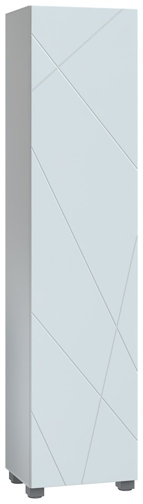 Шкаф-пенал напольный KABINKA.KZ Geometry 450, 45x31.6x189.8 см, белый купить,NaN