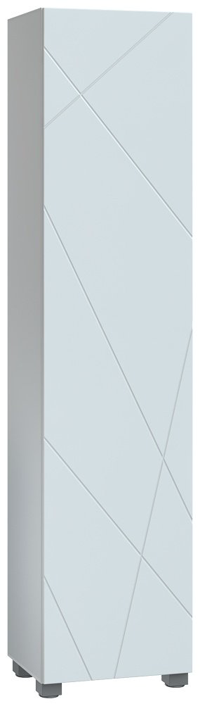 Шкаф-пенал напольный KABINKA.KZ Geometry 450, 45x31.6x189.8 см, белый купить,NaN