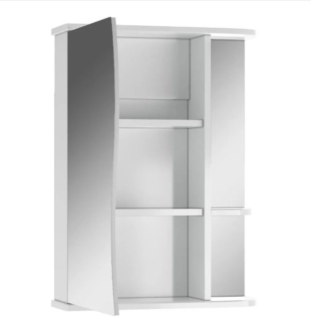 Шкаф зеркальный навесной Kabinka.kz Айсберг K0000228440 51.6x15.7x70см белый купить,NaN