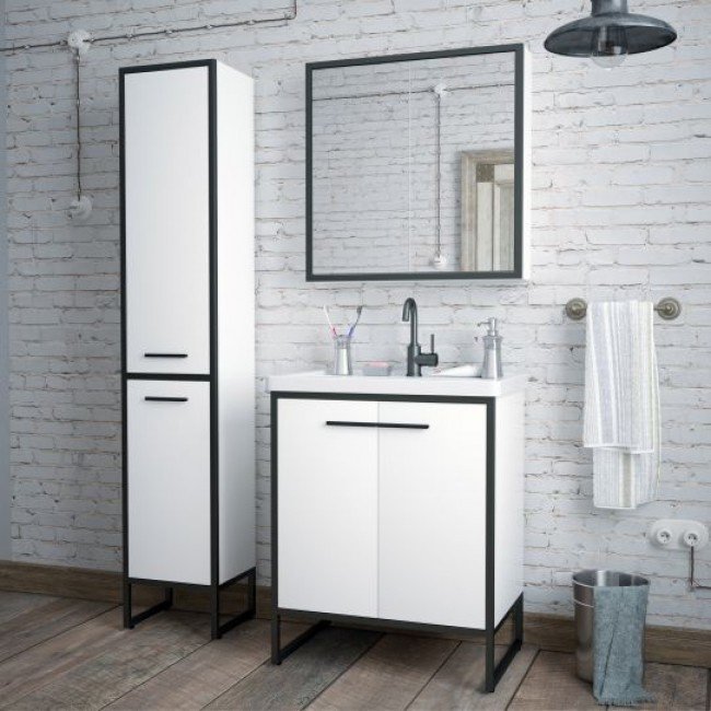 Шкаф навесной Corozo 60x15x70, Айрон 60"