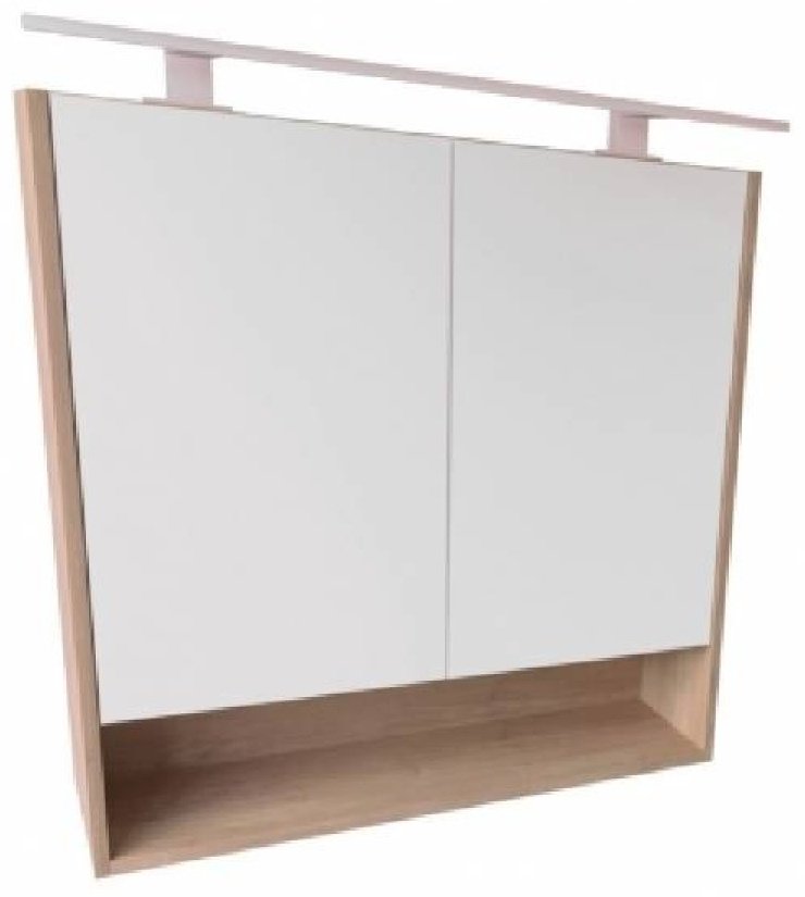 Шкаф навесной ЮВЕНТА SilMC-8 80x16x80см коричневый купить,NaN