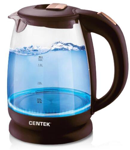 Чайник Centek CT-1069 коричневый купить,NaN