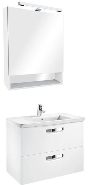Шкаф навесной Roca The Gap Original 700 70x12.9x85см белый купить,NaN