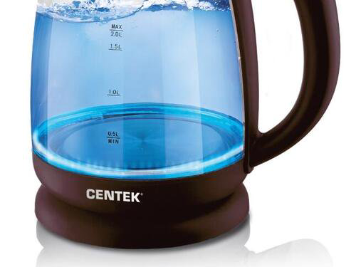 Чайник Centek CT-1069 коричневый купить,NaN