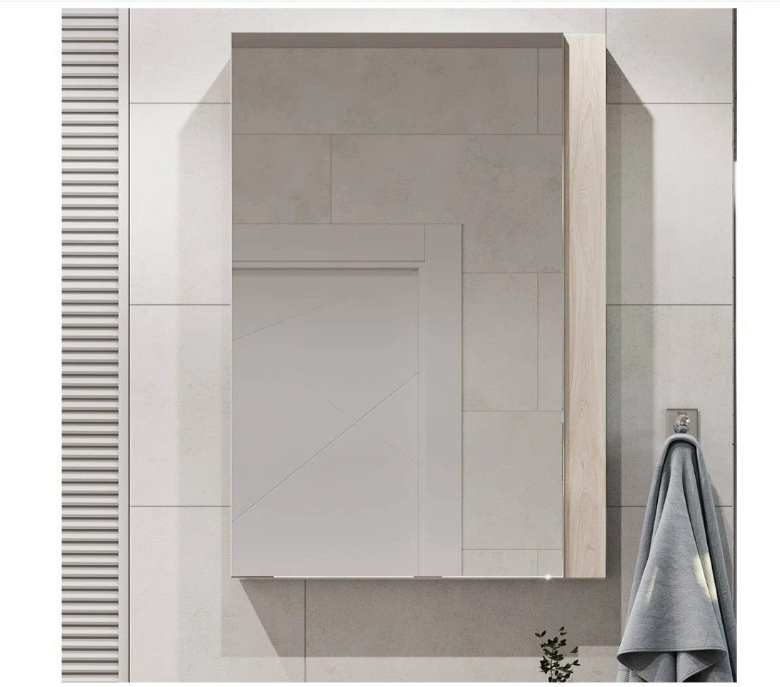 Шкаф навесной AQUATON K0000095711, 55x13x80 см, бежевый