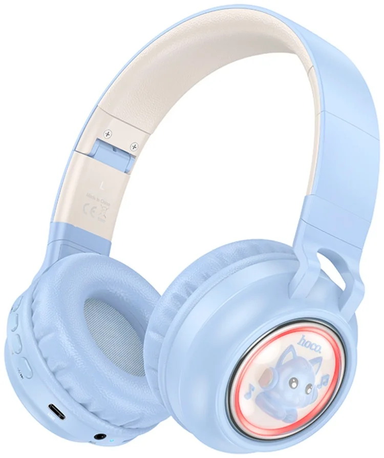Наушники Hoco W50 Cute Fun Blue купить,NaN