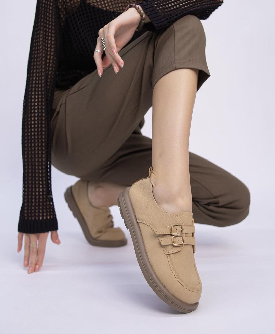 Лоферы Fashion chic бежевый