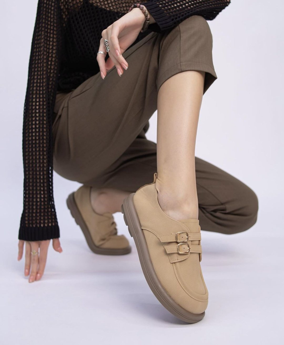 Лоферы Fashion chic бежевый купить,NaN