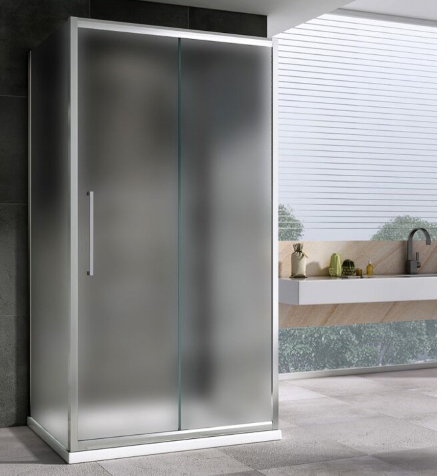 Душевое ограждение Abber трехстенное AG30140MH-S50M-S50M, 1400х1950 мм