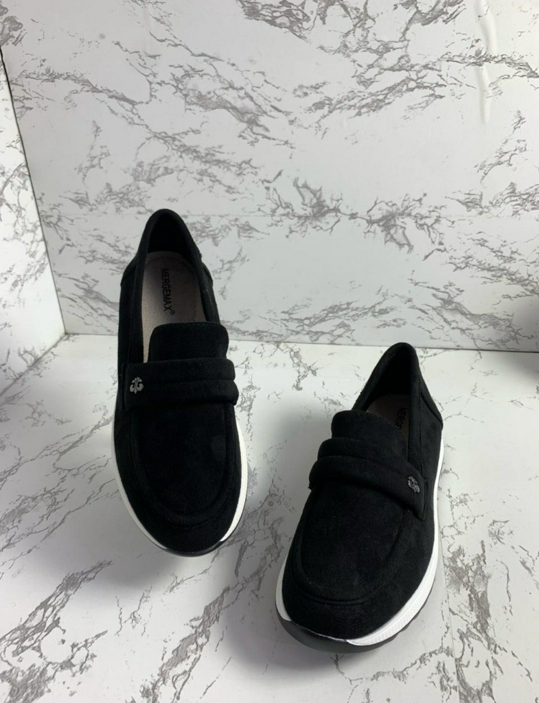 Лоферы Fashion chic графит, серебристый
