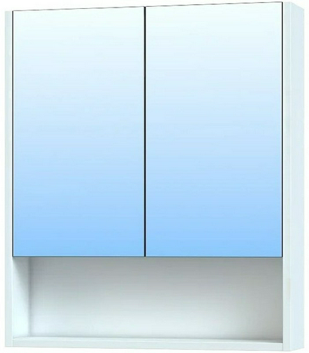Шкаф зеркальный навесной Kabinka.kz Urban 600 Vigo 60x15.4x70см белый