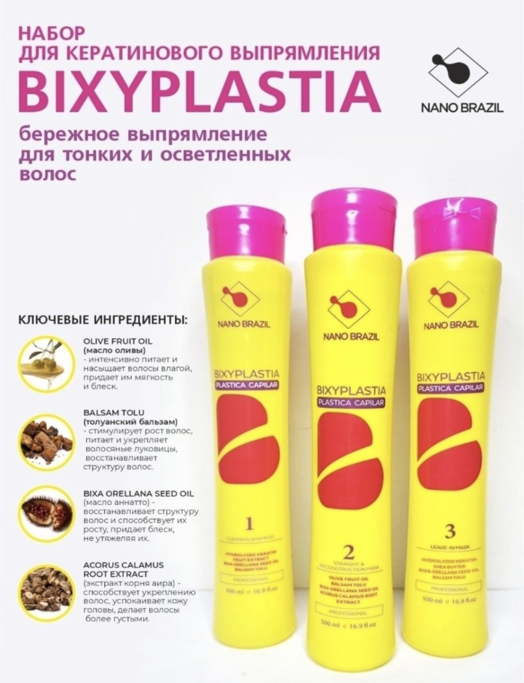 NANO BRAZIL кератин Plastica capillar 1.500 мл купить,NaN