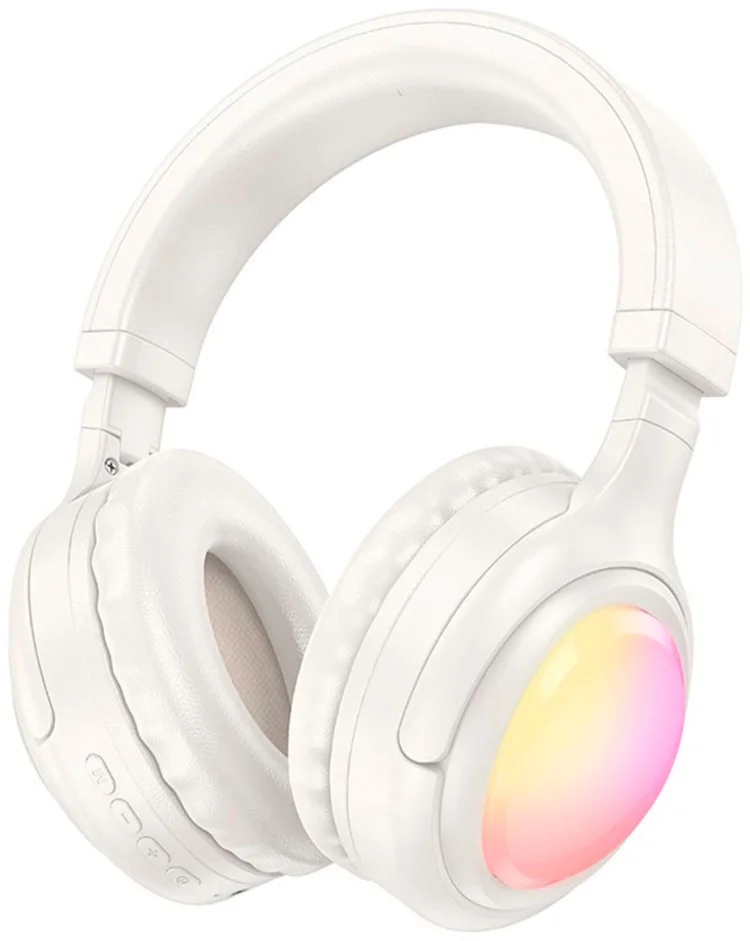 Наушники Hoco W48 Focus RGB Beige купить,NaN