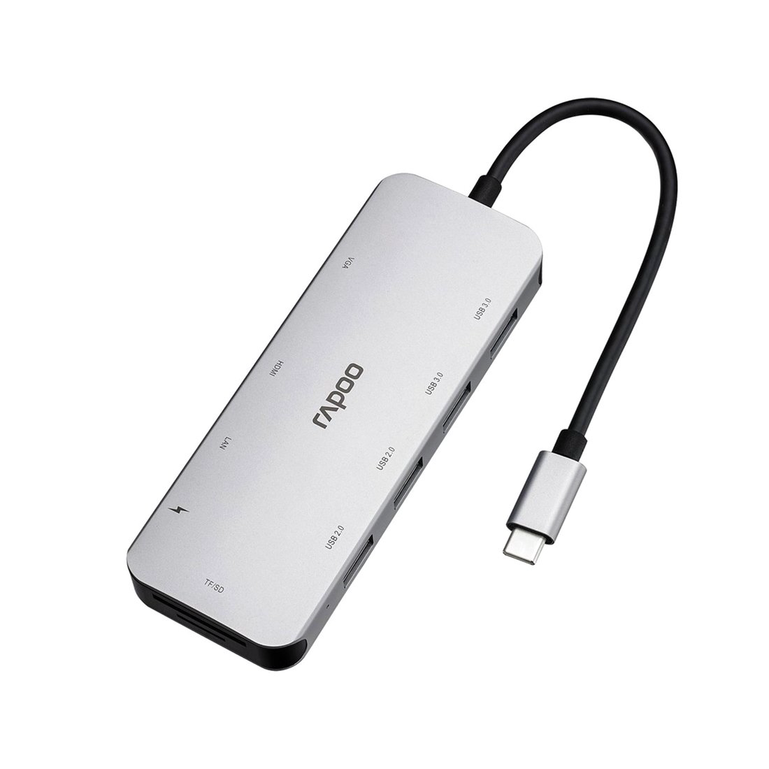 Док-станция Rapoo XD200C серебристая купить,NaN