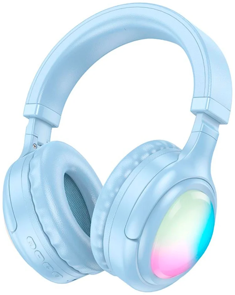 Наушники Hoco W48 Focus RGB Blue купить,NaN