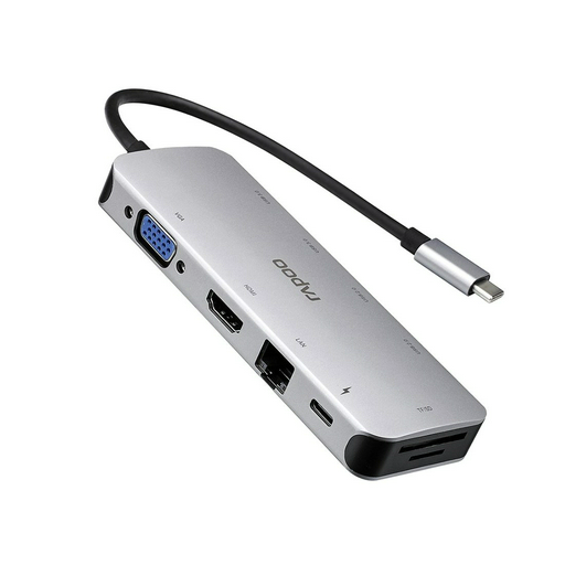 Док-станция Rapoo XD200C серебристая
