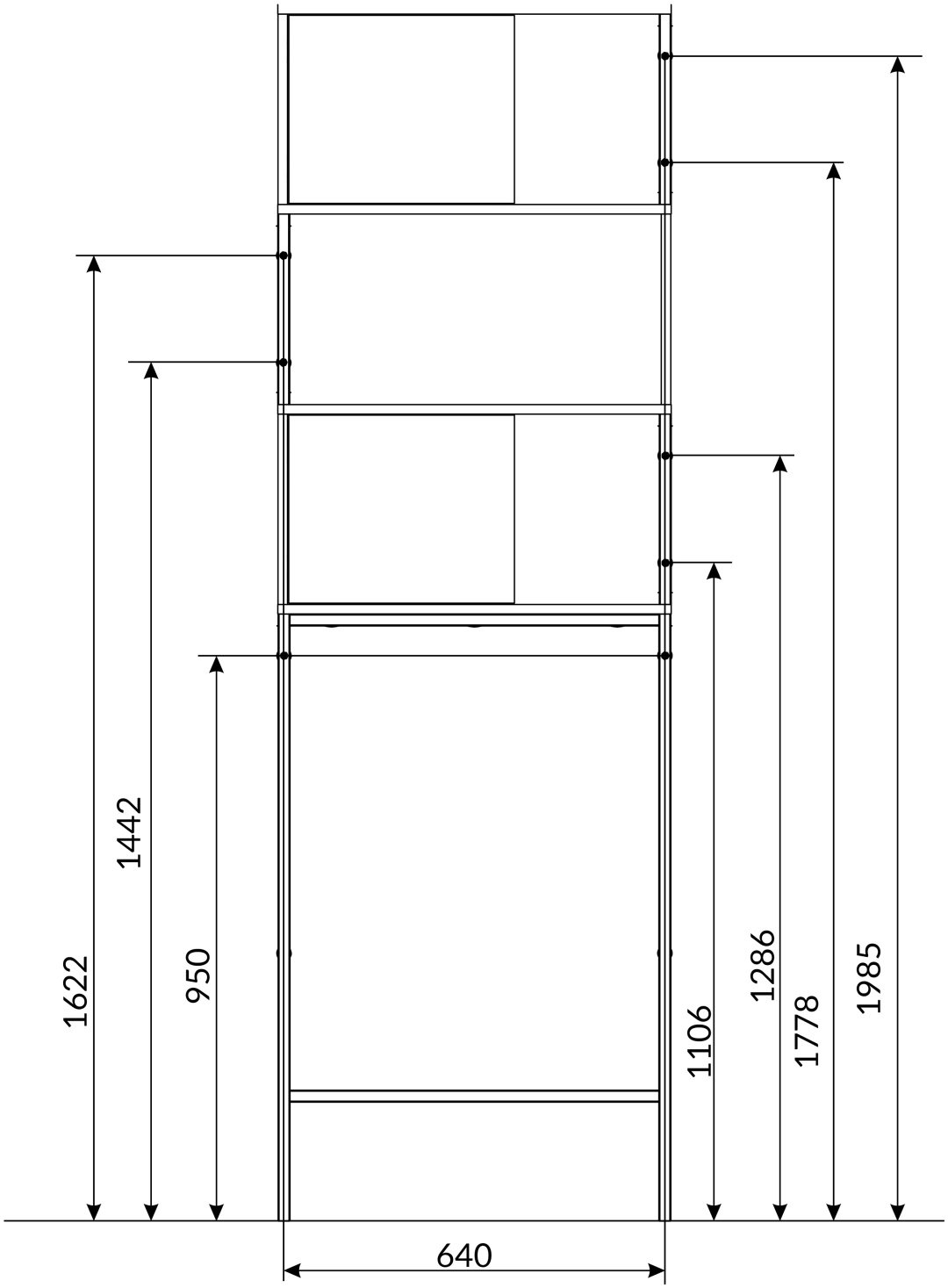 Шкаф напольный 1Marka Grunce Loft Ц0000005249 66x25x200см коричневый купить,NaN