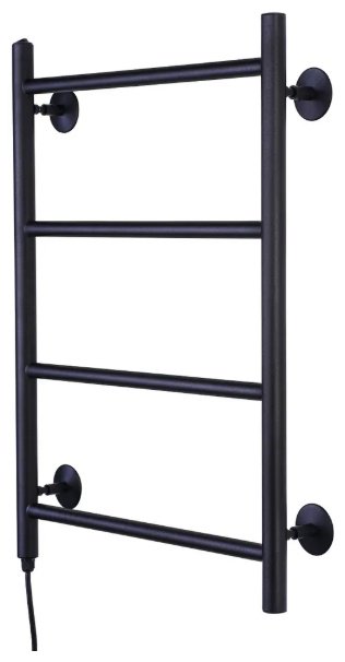 Полотенцесушитель ОЛИМП электрический Elpst4-4060-black-m, лесенка 40x60 см
