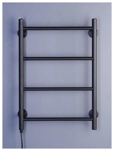Полотенцесушитель ОЛИМП электрический Elpst4-4060-black-m, лесенка 40x60 см