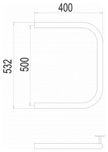Полотенцесушитель TERMINUS водяной 4620768881459, П-образный 50x40 см купить,NaN