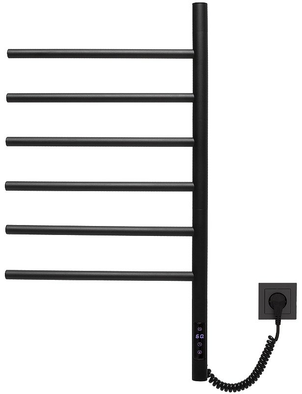 Полотенцесушитель Vincea электрический VTD-1S2CBE, лесенка 43x80 см