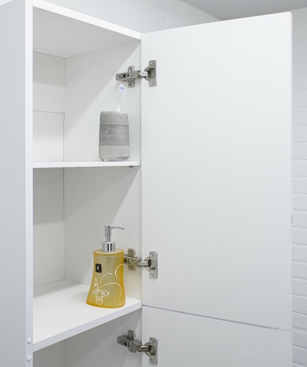 Шкаф-пенал навесной KABINKA.KZ DO1903P, 35x32.4x130.1 см, белый