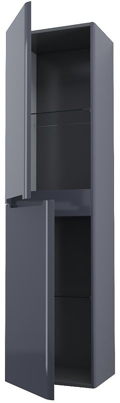Шкаф-пенал навесной IDDIS EDI40D0i97 40x30x150см графит купить,NaN