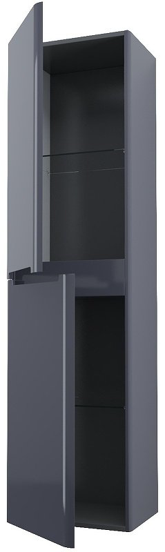Шкаф-пенал навесной IDDIS EDI40D0i97 40x30x150см графит купить,NaN