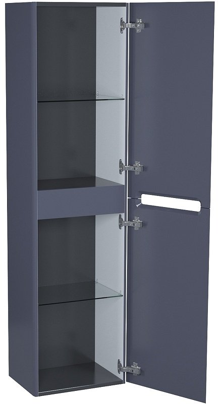 Шкаф-пенал навесной IDDIS EDI40D0i97 40x30x150см графит купить,NaN