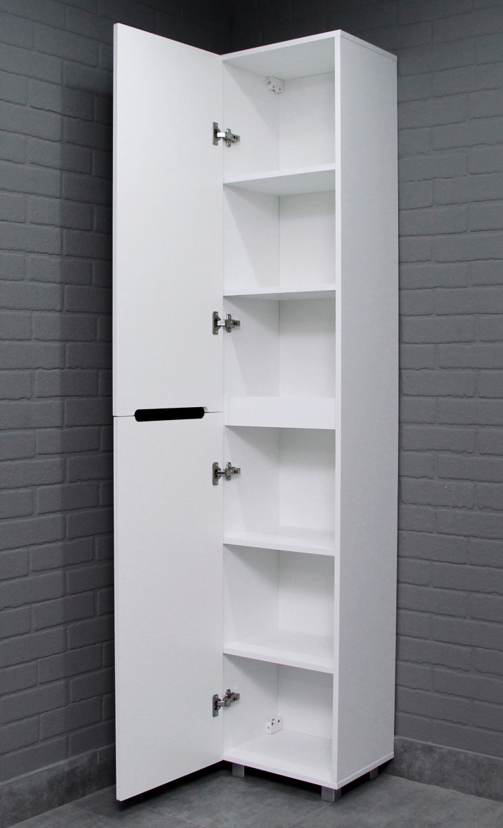 Шкаф-пенал напольный KABINKA.KZ Адай, 40.2x31.6x194.9 см, белый