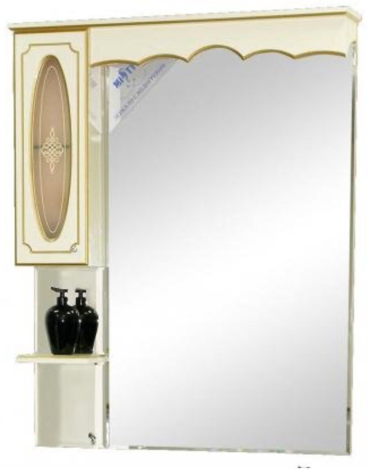 Шкаф зеркальный навесной KABINKA.KZ Монако - 90 , 93x17x115 см, бежевый