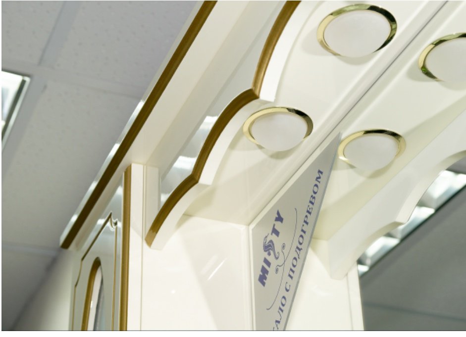 Шкаф зеркальный навесной KABINKA.KZ Монако - 90 , 93x17x115 см, бежевый