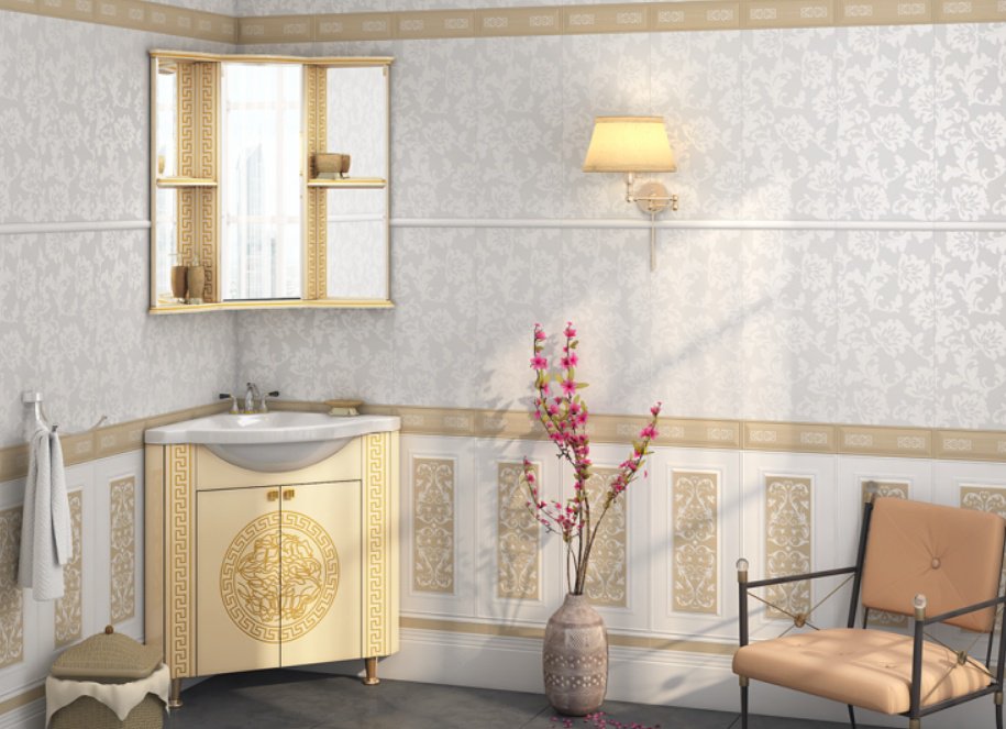 Шкаф зеркальный навесной KABINKA.KZ Olimpia LUX - 60, 85x60x84 см, бежевый купить,NaN