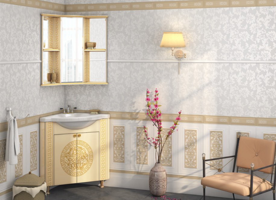 Шкаф зеркальный навесной KABINKA.KZ Olimpia LUX - 60, 85x60x84 см, бежевый купить,NaN