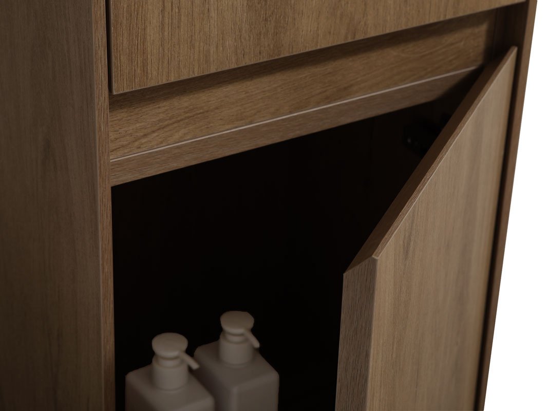 Шкаф-пенал навесной KABINKA.KZ Chiara/Luka, 35x30x150 см, коричневый