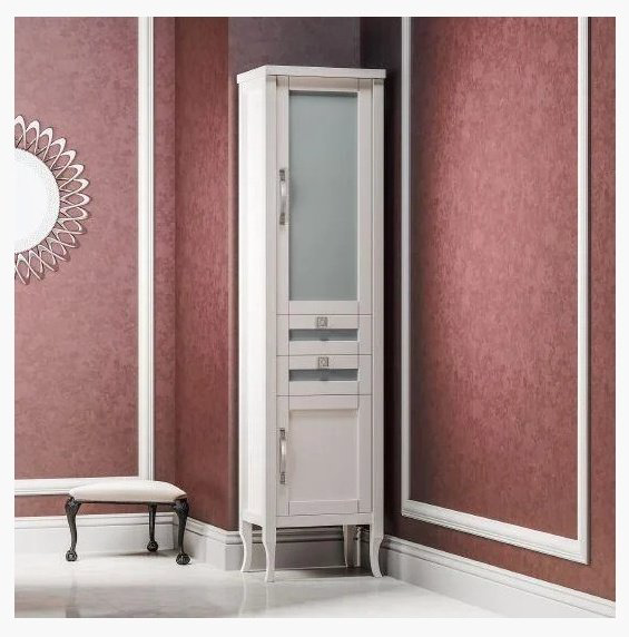 Шкаф-пенал Opadiris Мираж 44 44x34x172.2см слоновая кость купить,NaN
