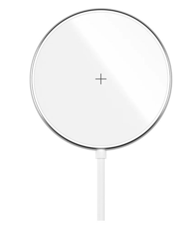 Беспроводное зарядное устройство Olmio MagCharge QI 15W белое