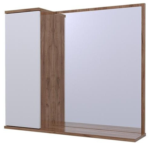 Шкаф навесной AVK Ангелика 80x17.5x70см коричневый купить,NaN