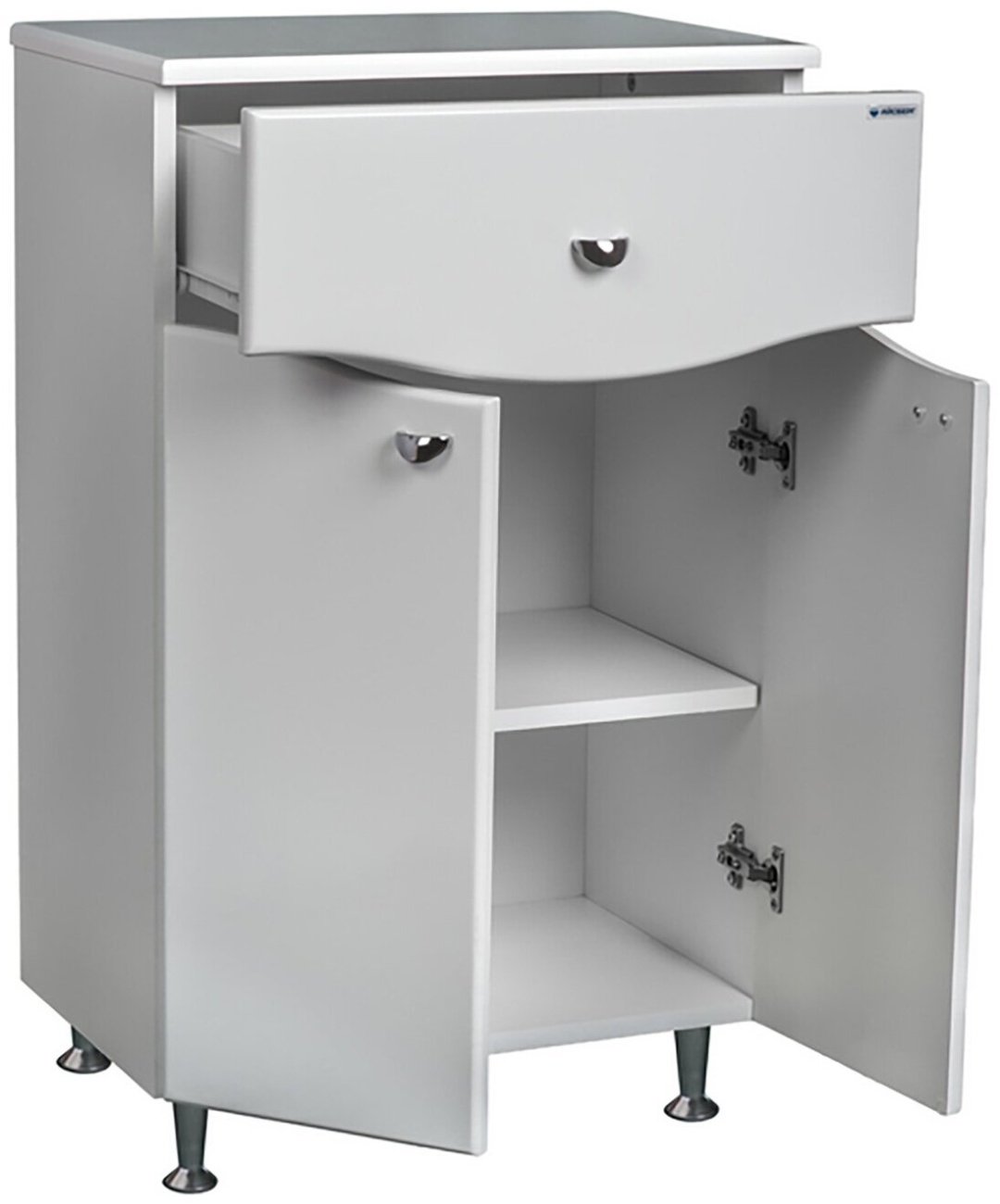 Шкаф притуалетный напольный KABINKA.KZ DA1004K, 60.4x32.5x83.6 см, белый