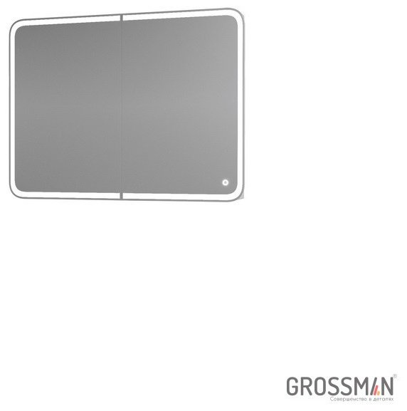 Шкаф навесной Grossman &#34;АДЕЛЬ-100 см&#34;, 100 смx14 смx80 см см, белый