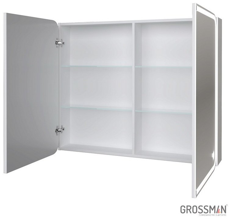 Шкаф навесной Grossman &#34;АДЕЛЬ-100 см&#34;, 100 смx14 смx80 см см, белый
