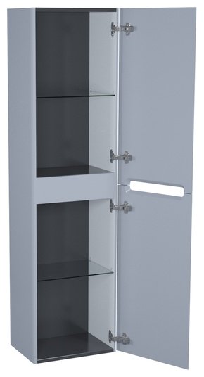 Шкаф-пенал навесной IDDIS EDI40L0i97, 40x30x150 см, светло серый