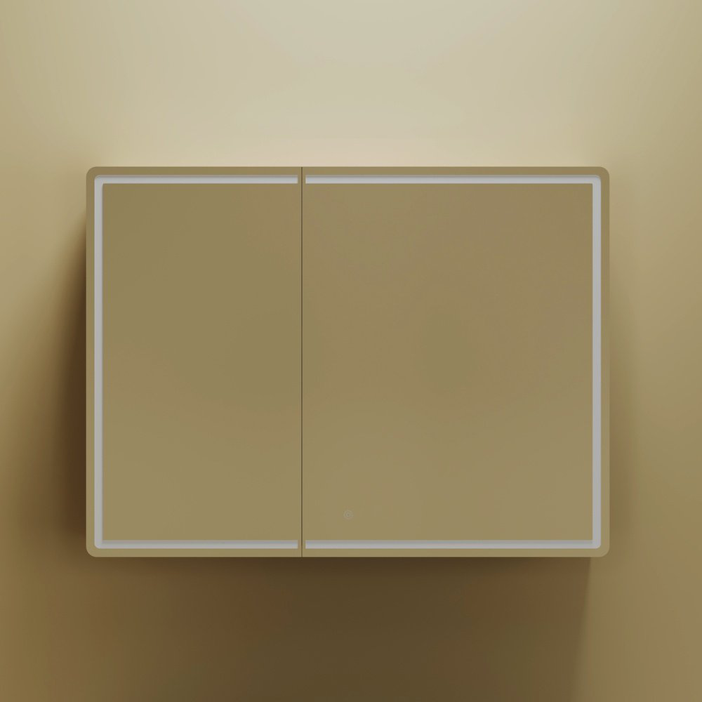 Шкаф зеркальный навесной Kabinka.kz Mirror 99x15x74см коричневый купить,NaN
