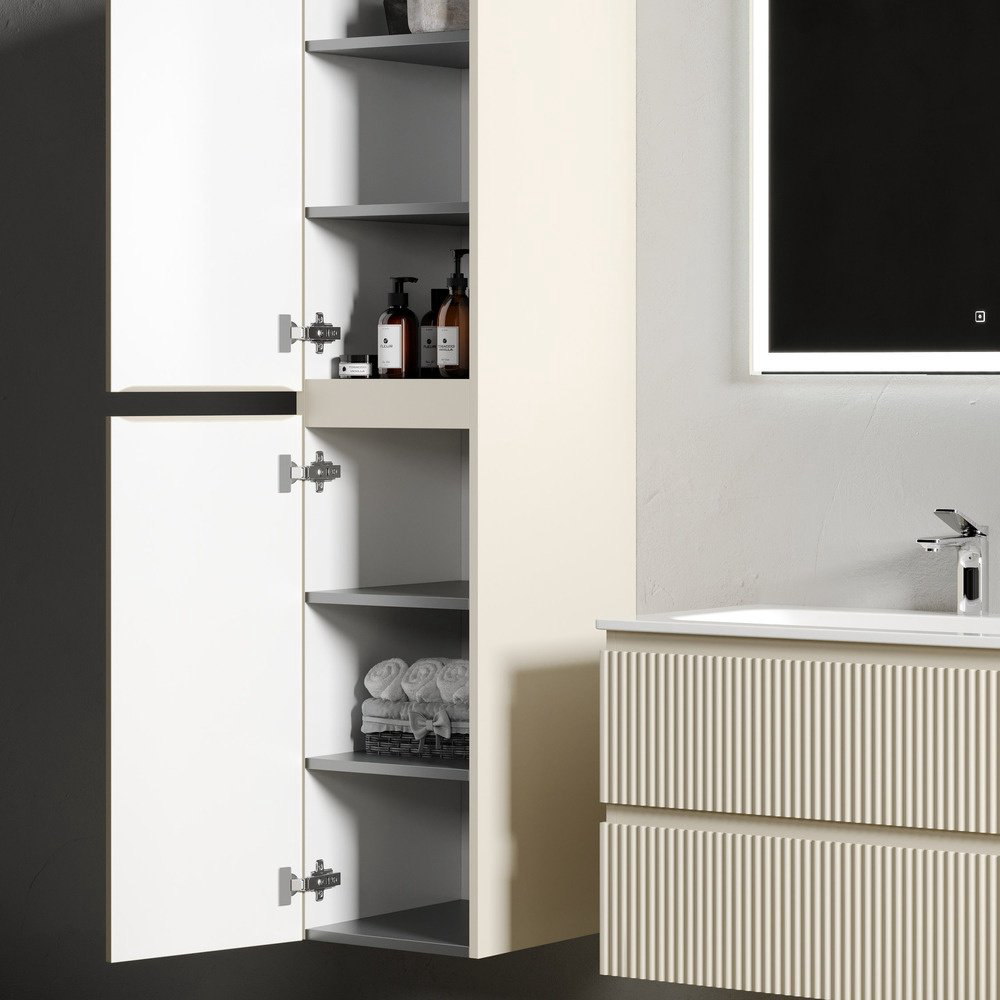 Шкаф-пенал KABINKA.KZ Snob R 35 35x35x165см бежевый купить,NaN
